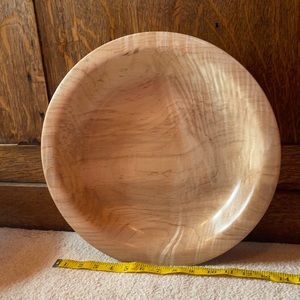 Hand Crafted Curly Maple Bowl